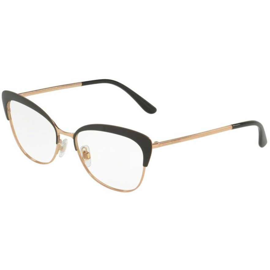 Rame ochelari de vedere dama Dolce & Gabbana DG1298 01 Cat-eye Aurii originale din Metal cu comanda online