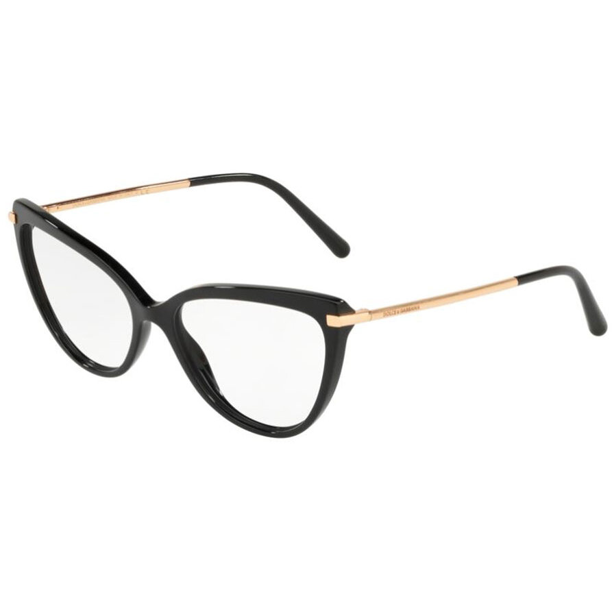 Rame ochelari de vedere dama Dolce & Gabbana DG3295 501 Cat-eye Negre originale din Plastic cu comanda online