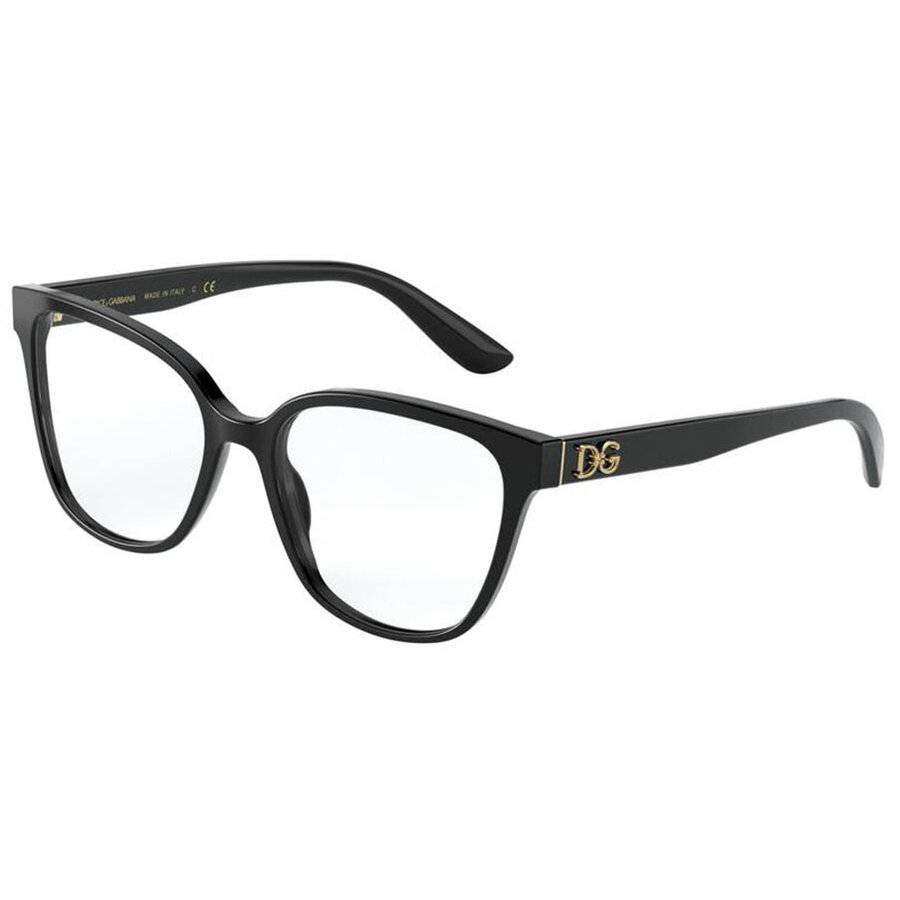Rame ochelari de vedere dama Dolce & Gabbana DG3321 501 Patrate Negre originale din Plastic cu comanda online