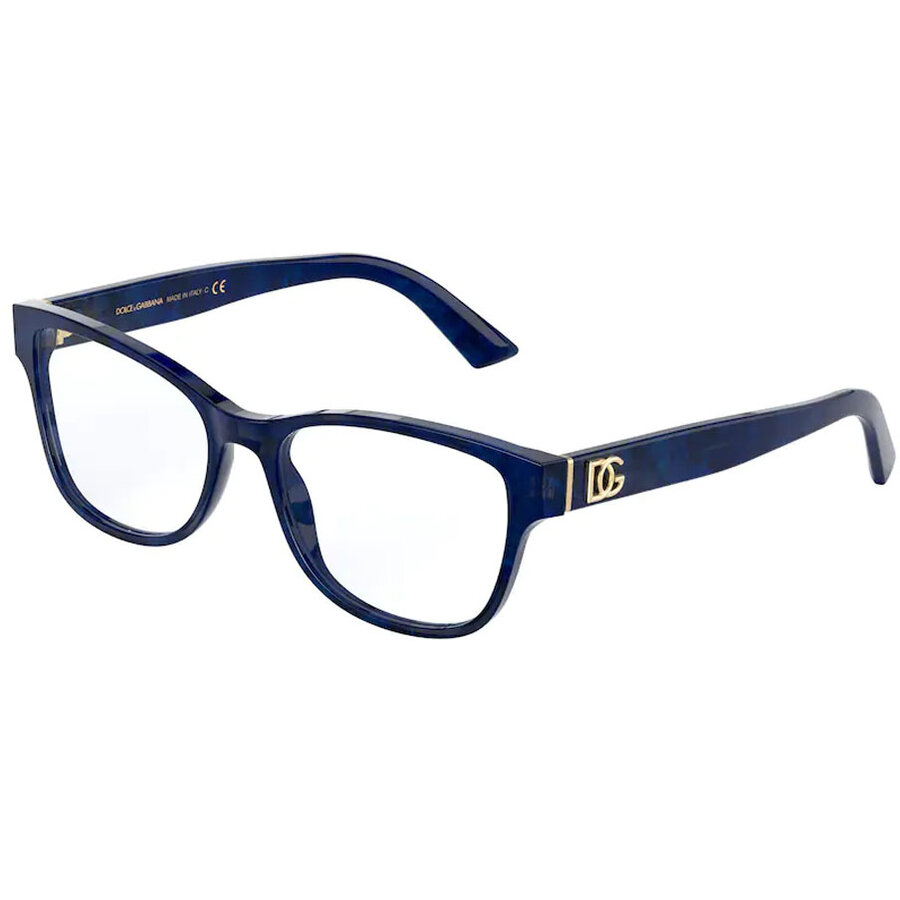 Rame ochelari de vedere dama Dolce & Gabbana DG3326 3253 Rectangulare Albastre originale din Plastic cu comanda online