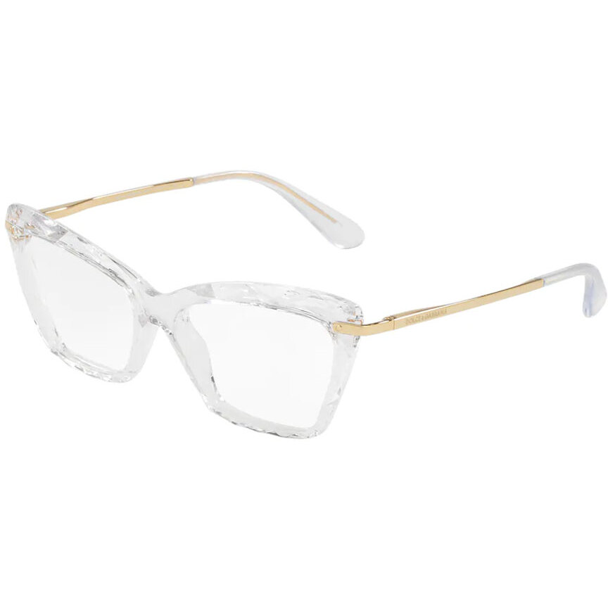 Rame ochelari de vedere dama Dolce & Gabbana DG5025 3133 Cat-eye Transparenti originale din Plastic cu comanda online