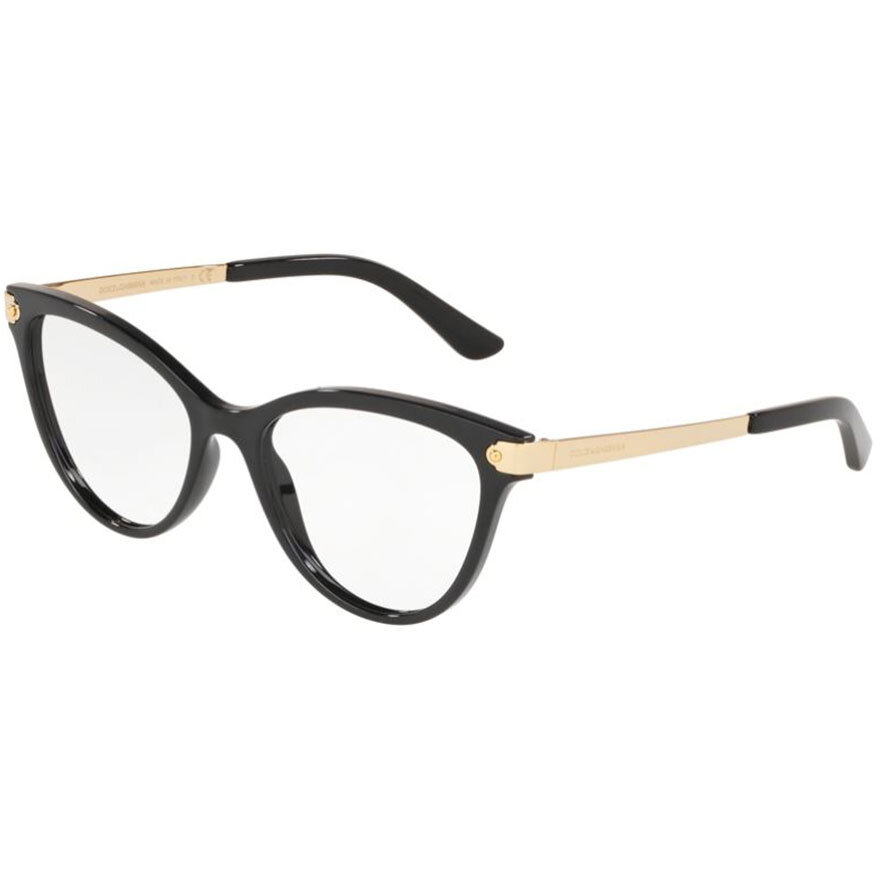 Rame ochelari de vedere dama Dolce & Gabbana DG5042 501 Cat-eye Negre originale din Plastic cu comanda online