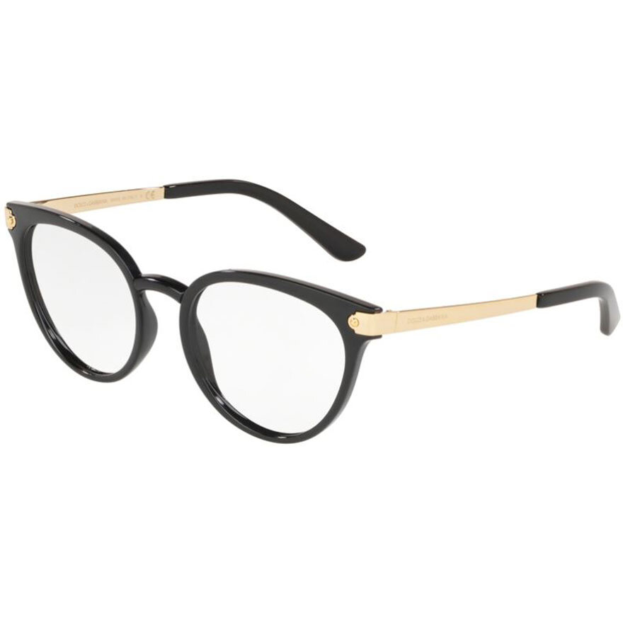 Rame ochelari de vedere dama Dolce & Gabbana DG5043 501 Butterfly Negre originale din Plastic cu comanda online