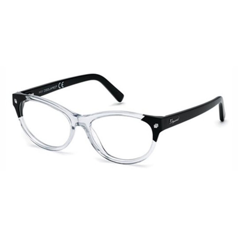 Rame ochelari de vedere dama Dsquared DQ5142 027 Transparenti Rectangulare originale din Plastic cu comanda online