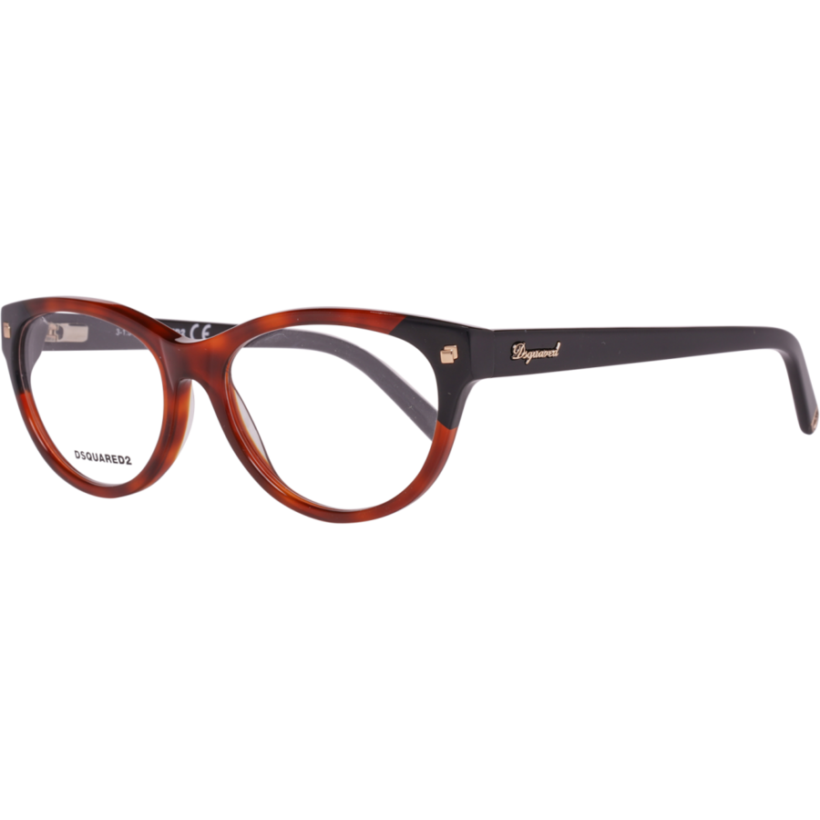 Rame ochelari de vedere dama Dsquared DQ5142 056 Havana Ovale originale din Plastic cu comanda online