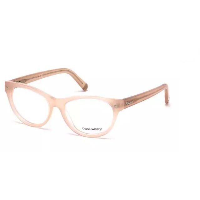 Rame ochelari de vedere dama Dsquared DQ5142 072 Transparent-Roz Rectangulare originale din Plastic cu comanda online