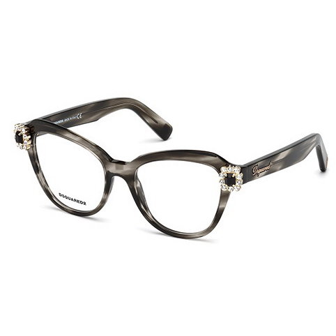 Rame ochelari de vedere dama Dsquared DQ5212 020 Cat-eye Gri originale din Acetat cu comanda online