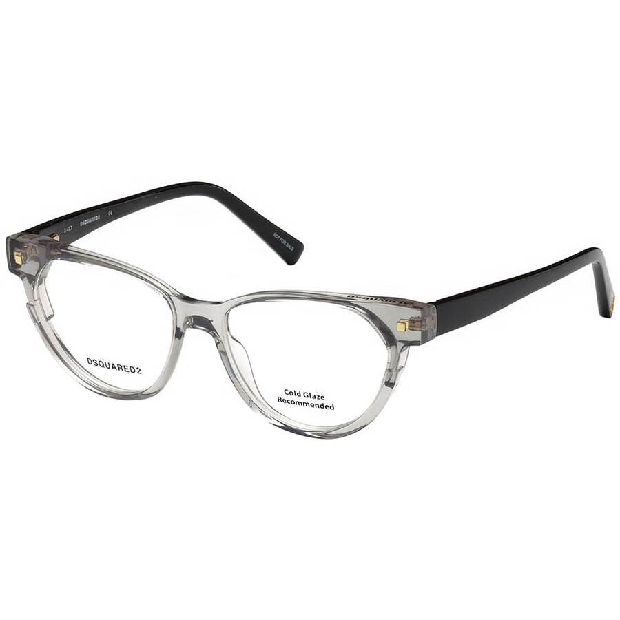 Rame ochelari de vedere dama Dsquared DQ5248 020 Gri Cat-eye originale din Plastic cu comanda online