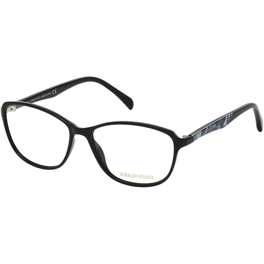 Rame ochelari de vedere dama Emilio Pucci EP5010 001 Negre Cat-eye originale din Plastic cu comanda online