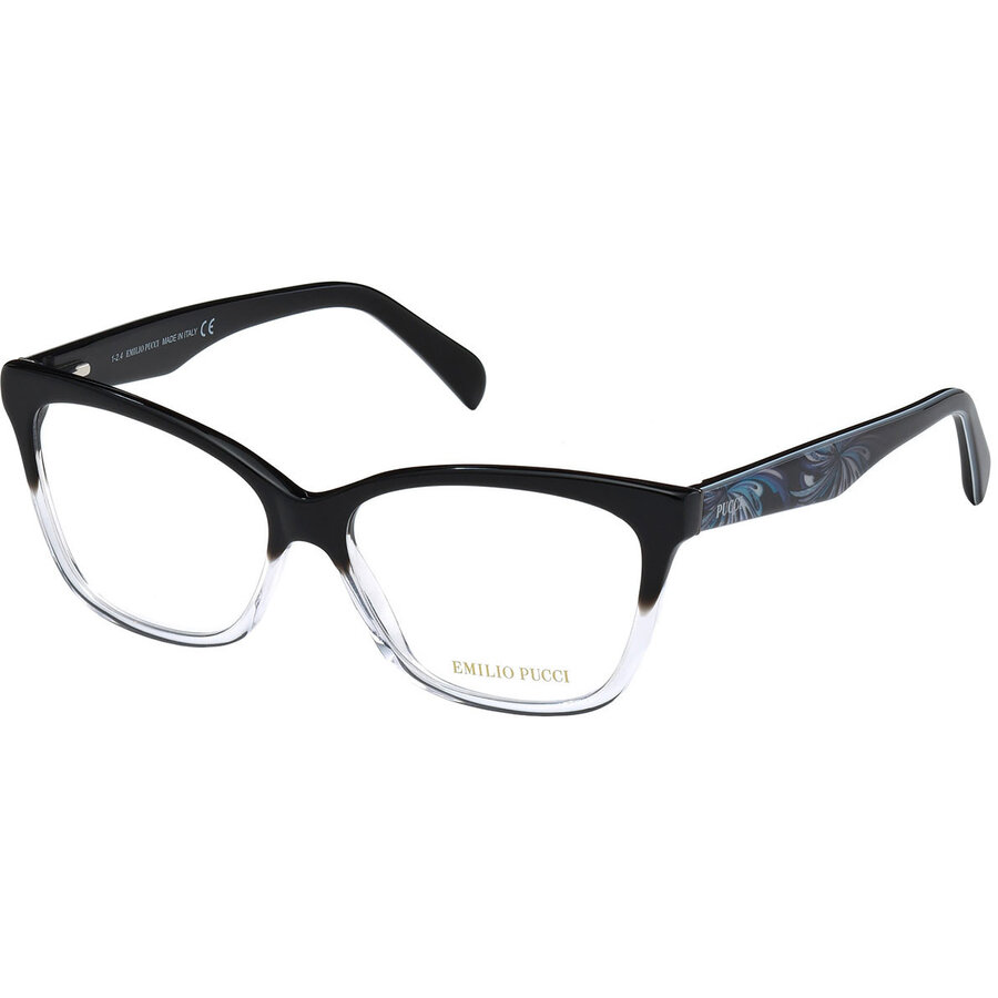 Rame ochelari de vedere dama Emilio Pucci EP5014 003 Cat-eye Negre originale din Plastic cu comanda online