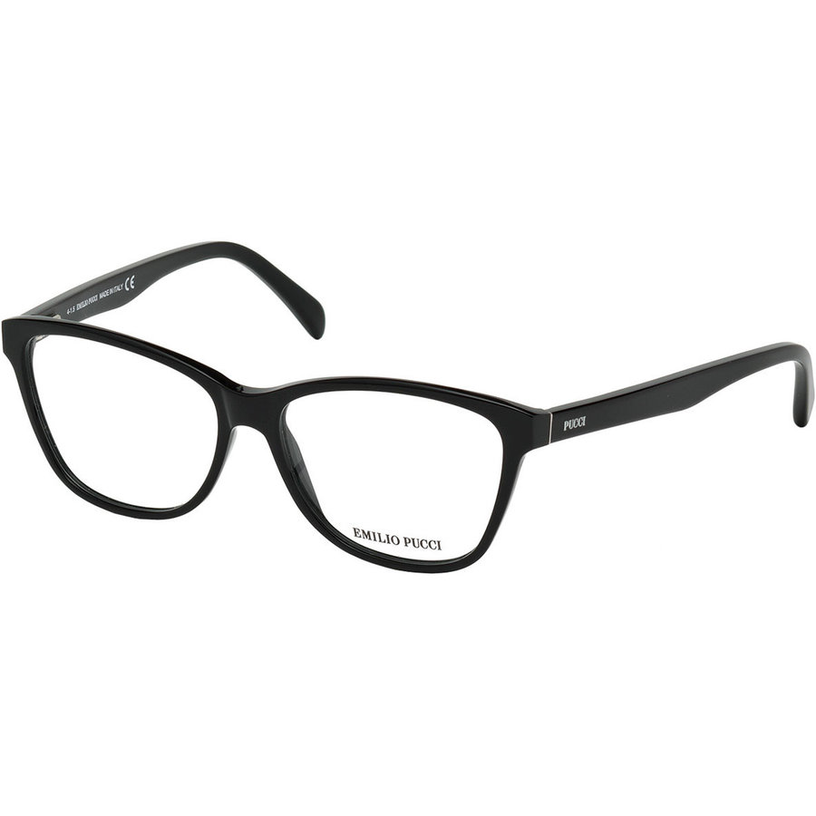 Rame ochelari de vedere dama Emilio Pucci EP5024 001 Cat-eye Negre originale din Plastic cu comanda online