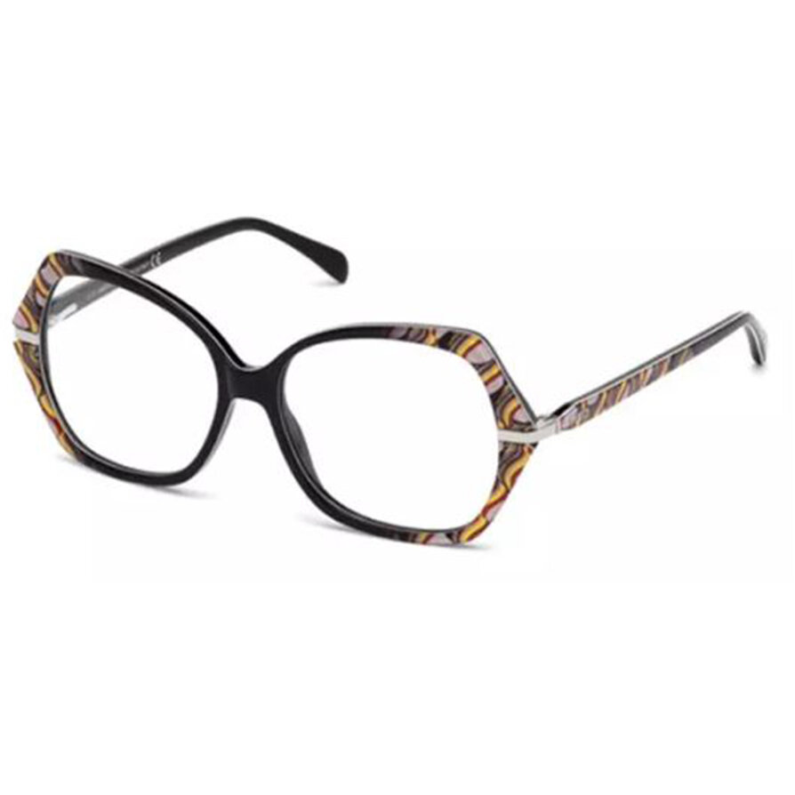 Rame ochelari de vedere dama Emilio Pucci EP5039 005 Patrate Negre originale din Plastic cu comanda online