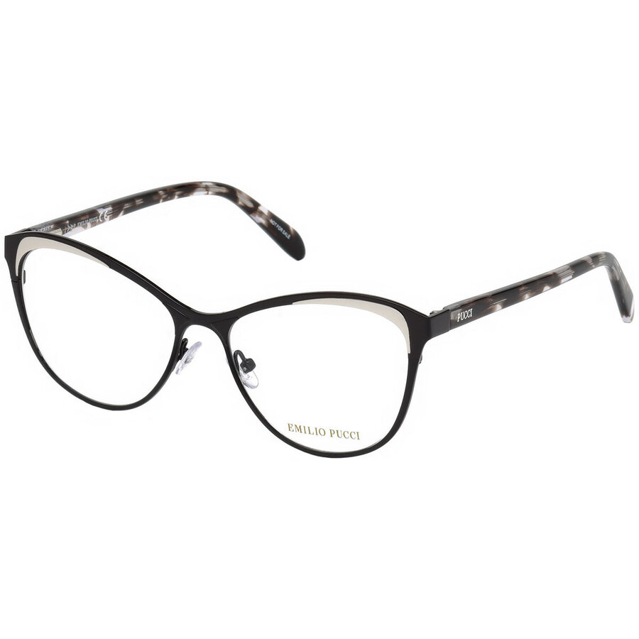 Rame ochelari de vedere dama Emilio Pucci EP5085 005 Cat-eye Negre originale din Metal cu comanda online