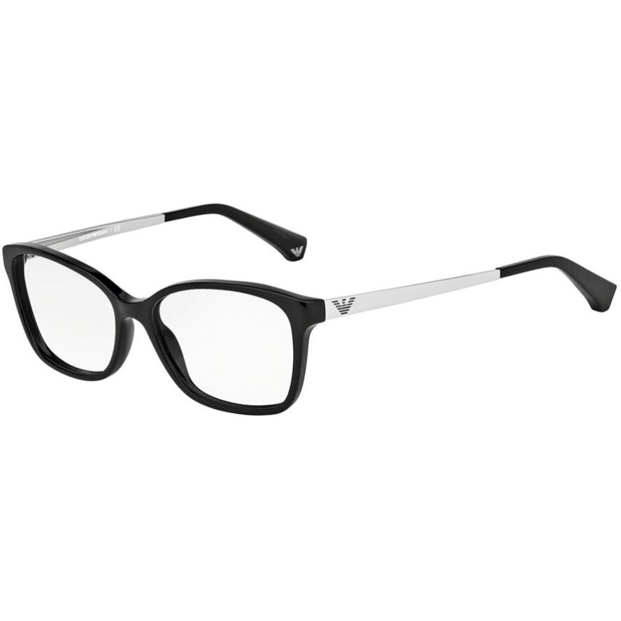 Rame ochelari de vedere dama Emporio Armani EA3026 5017 Cat-eye Negre originale din Plastic cu comanda online