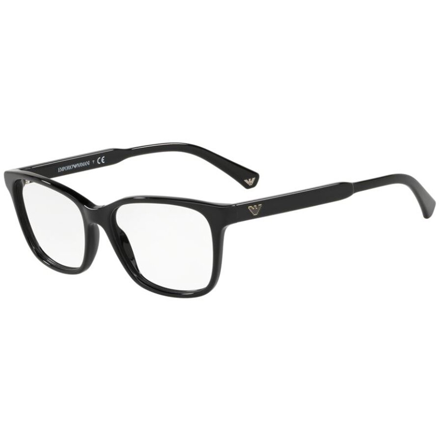 Rame ochelari de vedere dama Emporio Armani EA3121 5017 Rectangulare Negre originale din Plastic cu comanda online
