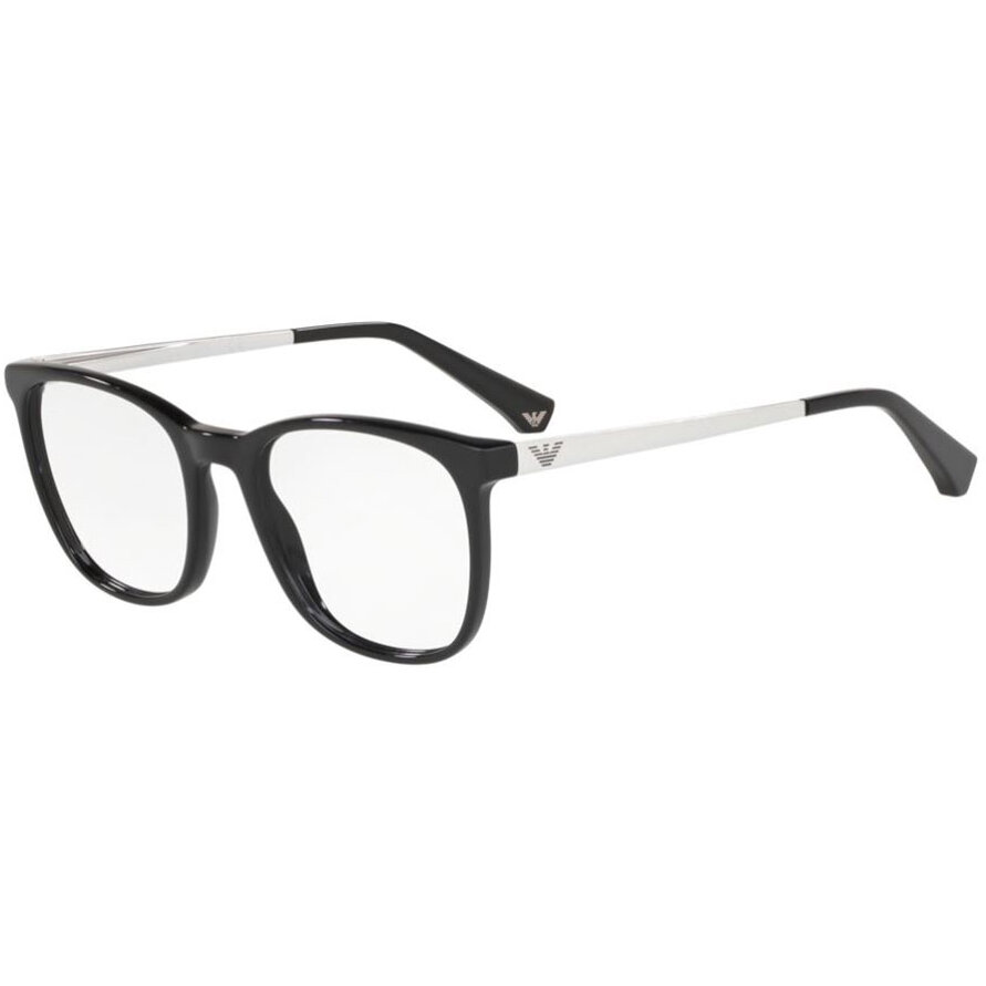 Rame ochelari de vedere dama Emporio Armani EA3153 5017 Patrate Negre originale din Plastic cu comanda online