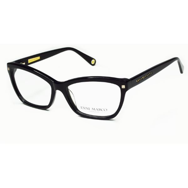 Rame ochelari de vedere dama Enni Marco IV 02-455 17P Cat-eye Negre originale din Plastic cu comanda online