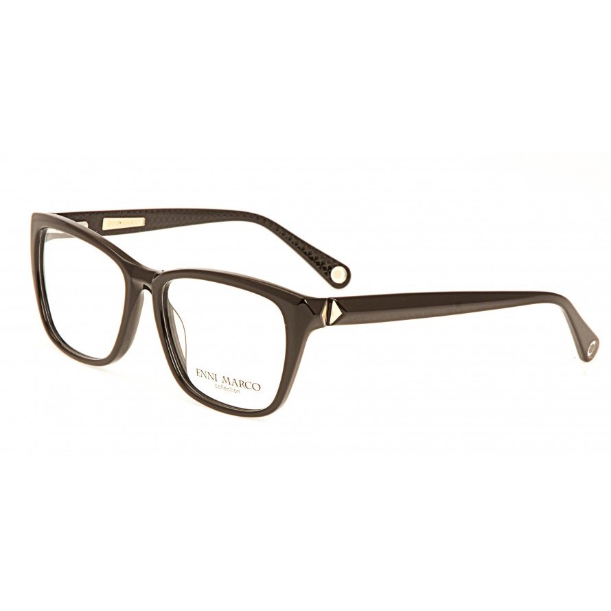 Rame ochelari de vedere dama Enni Marco IV 02-458 17P Rectangulare Negre originale din Plastic cu comanda online
