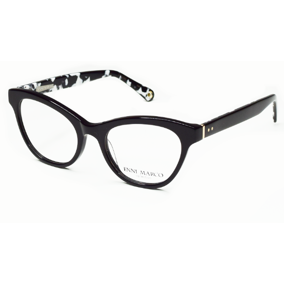Rame ochelari de vedere dama Enni Marco IV 11-408 17P Cat-eye Negre originale din Plastic cu comanda online