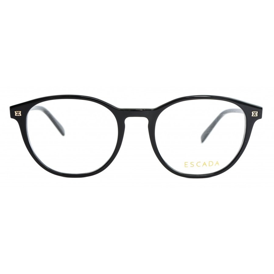 Rame ochelari de vedere dama Escada VES461-700Y Rotunde Negre originale din Plastic cu comanda online