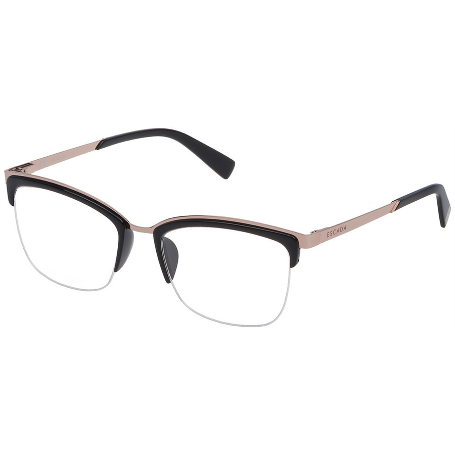 Rame ochelari de vedere dama Escada VES944 0Z42 Browline Negre originale din Plastic cu comanda online