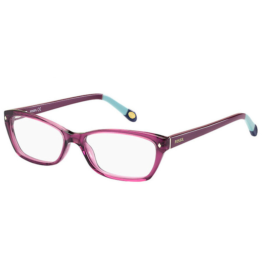 Rame ochelari de vedere dama FOS 6023 GV5 Roz Rectangulare originale din Plastic cu comanda online