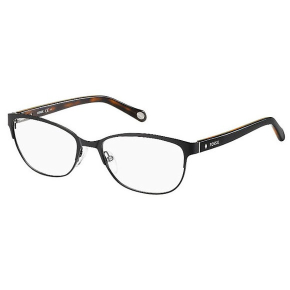 Rame ochelari de vedere dama FOSSIL FOS 6041 HHG Negre Rectangulare originale din Metal cu comanda online