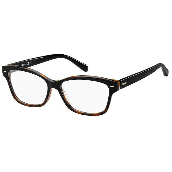 Rame ochelari de vedere dama FOSSIL FOS 6067 W4A Negre-Havana Cat-eye originale din Plastic cu comanda online