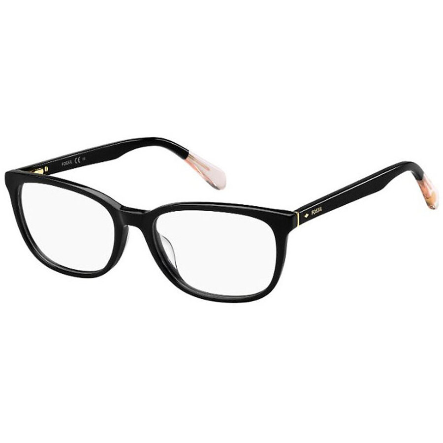 Rame ochelari de vedere dama FOSSIL FOS 7052 807 Negre Rectangulare originale din Plastic cu comanda online