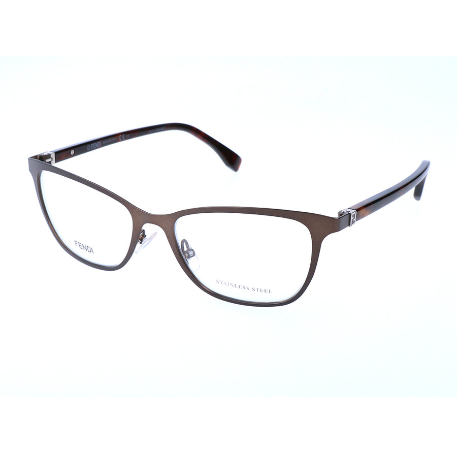 Rame ochelari de vedere dama Fendi FF 0011 7SR Rectangulare Maro originale din Metal cu comanda online