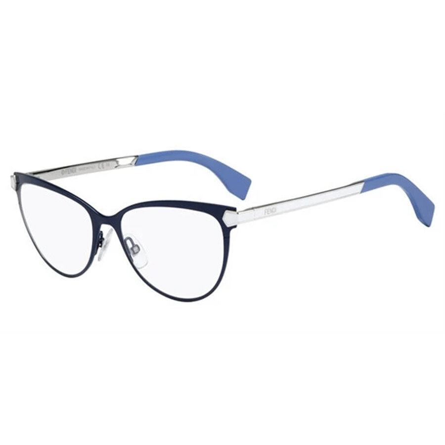 Rame ochelari de vedere dama Fendi FF 0024 7WD BLUE PALLADIUM WHITE Ovale Albastre originale din Plastic cu comanda online