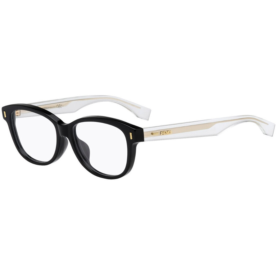 Rame ochelari de vedere dama Fendi FF 0099/F YPP Rotunde Negre originale din Acetat cu comanda online