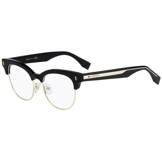 Rame ochelari de vedere dama Fendi FF 0163 VJG Cat-eye Negre originale din Plastic cu comanda online