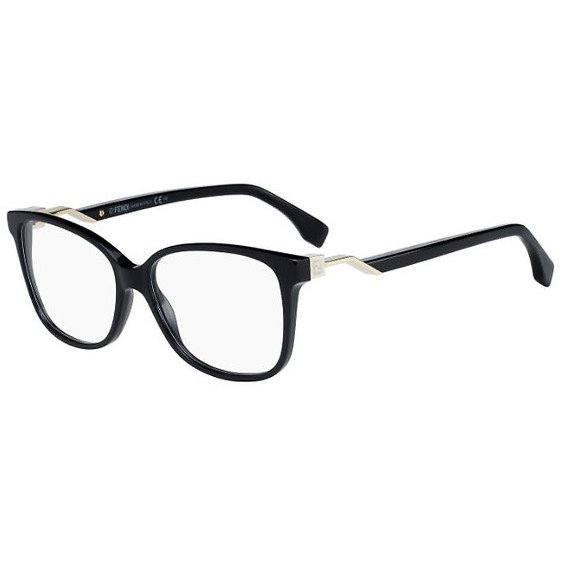Rame ochelari de vedere dama Fendi FF 0232 807 Patrate Negre originale din Plastic cu comanda online