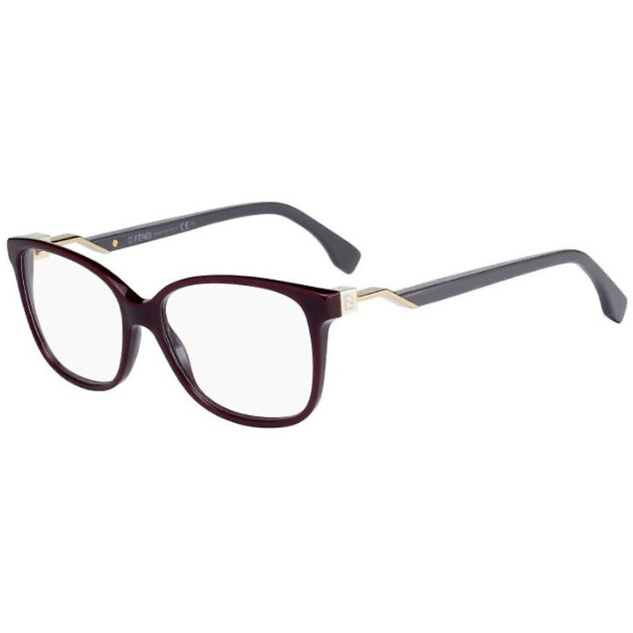 Rame ochelari de vedere dama Fendi FF 0232 S85 Patrate Burgundiu originale din Plastic cu comanda online