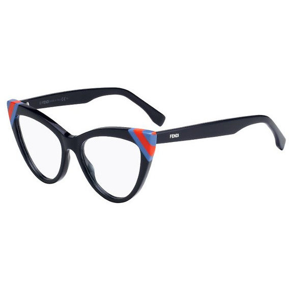 Rame ochelari de vedere dama Fendi FF 0245 PJP Cat-eye Negre originale din Plastic cu comanda online