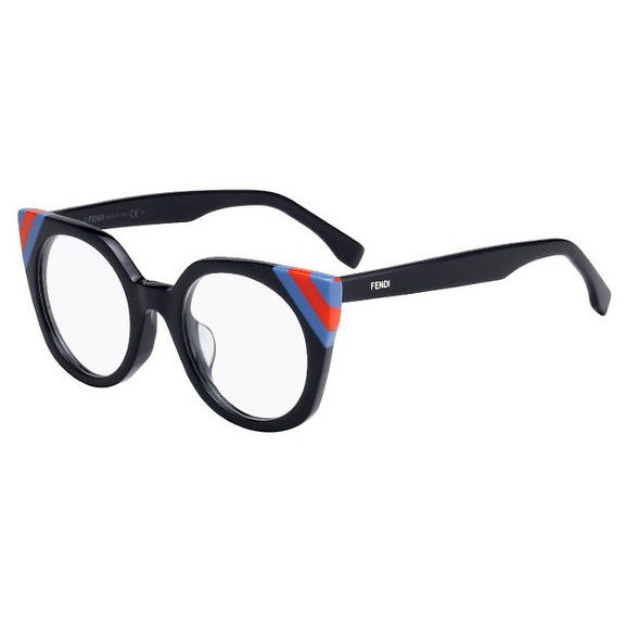 Rame ochelari de vedere dama Fendi FF 0246 PJP Cat-eye Negre originale din Plastic cu comanda online