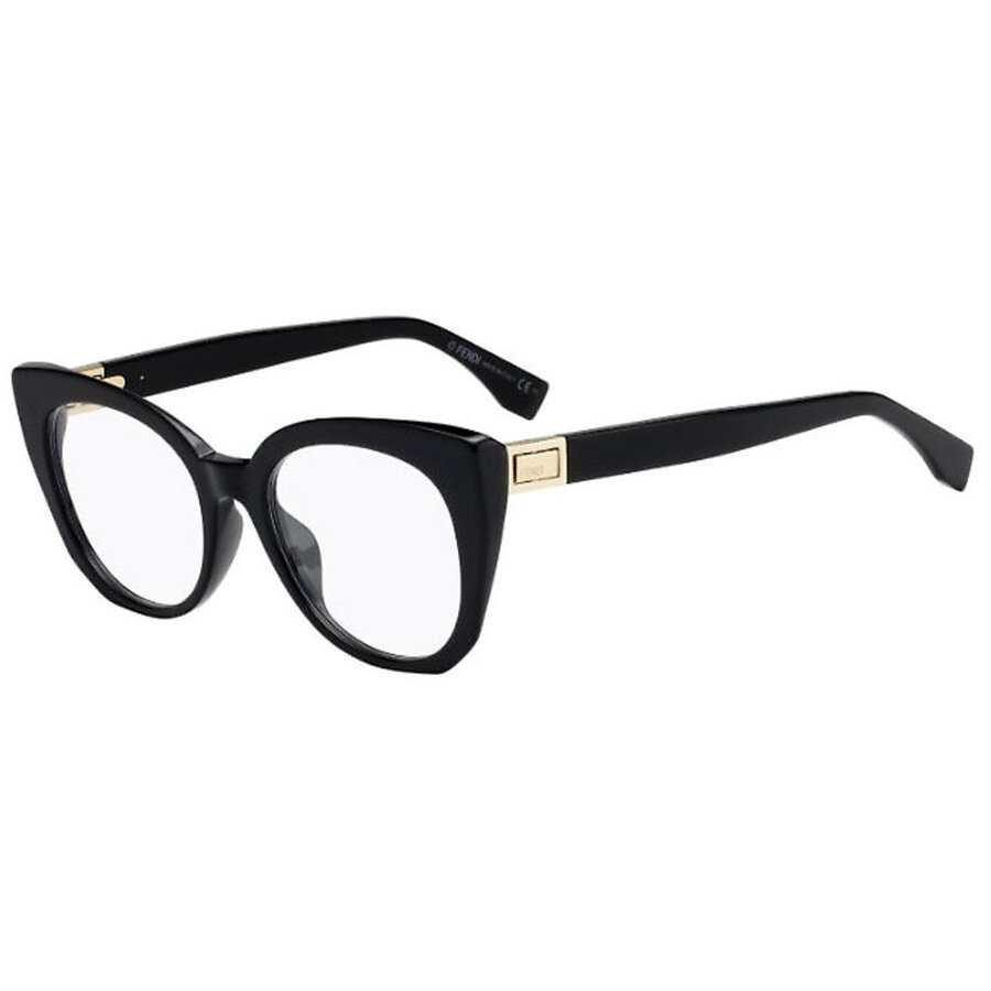 Rame ochelari de vedere dama Fendi FF 0272 807 Cat-eye Negre originale din Plastic cu comanda online