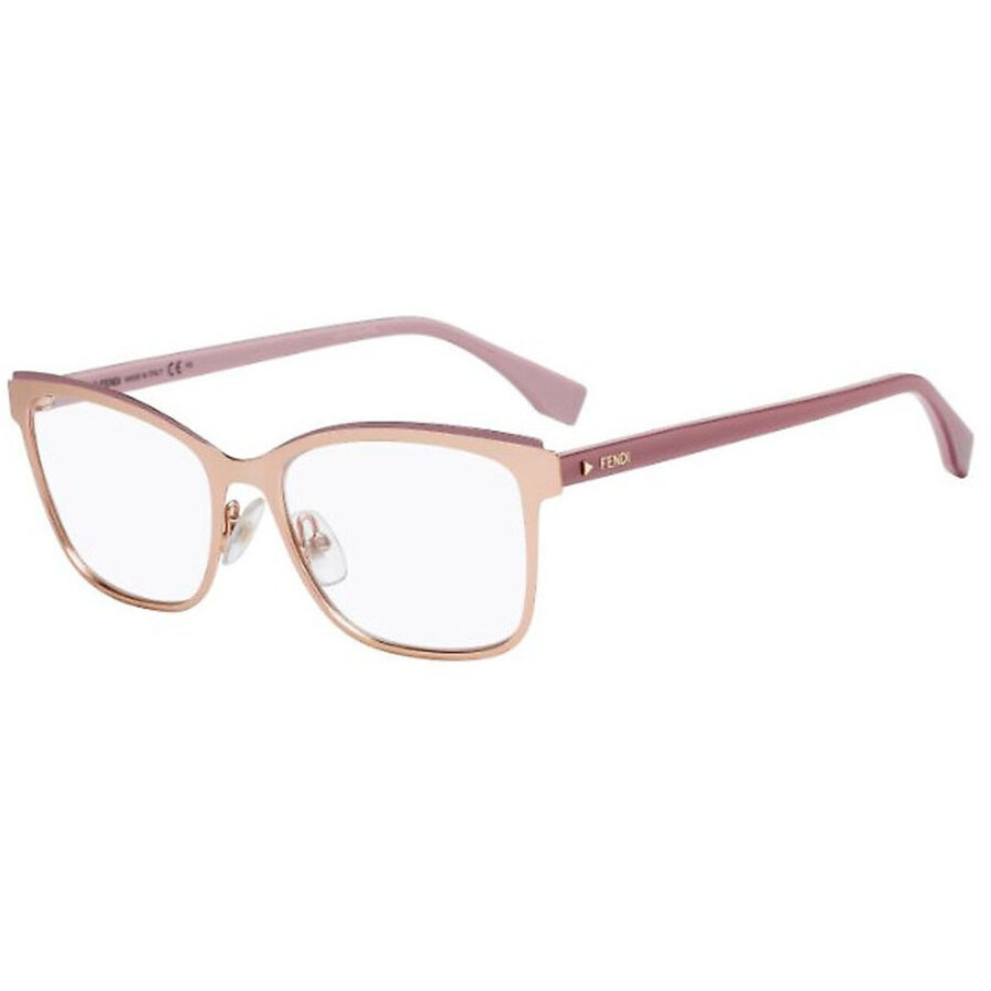 Rame ochelari de vedere dama Fendi FF 0277 EYR Patrate Roz originale din Metal cu comanda online