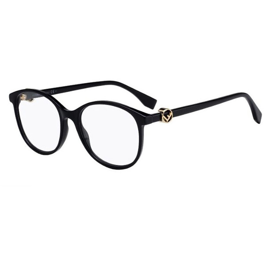 Rame ochelari de vedere dama Fendi FF 0299 807 Rotunde Negre originale din Plastic cu comanda online