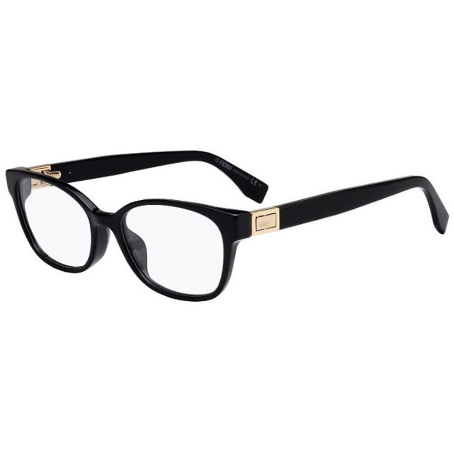 Rame ochelari de vedere dama Fendi FF 0312/F 807 Rectangulare Negre originale din Plastic cu comanda online