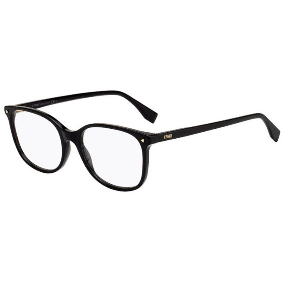 Rame ochelari de vedere dama Fendi FF 0387 807 Rotunde Negre originale din Plastic cu comanda online