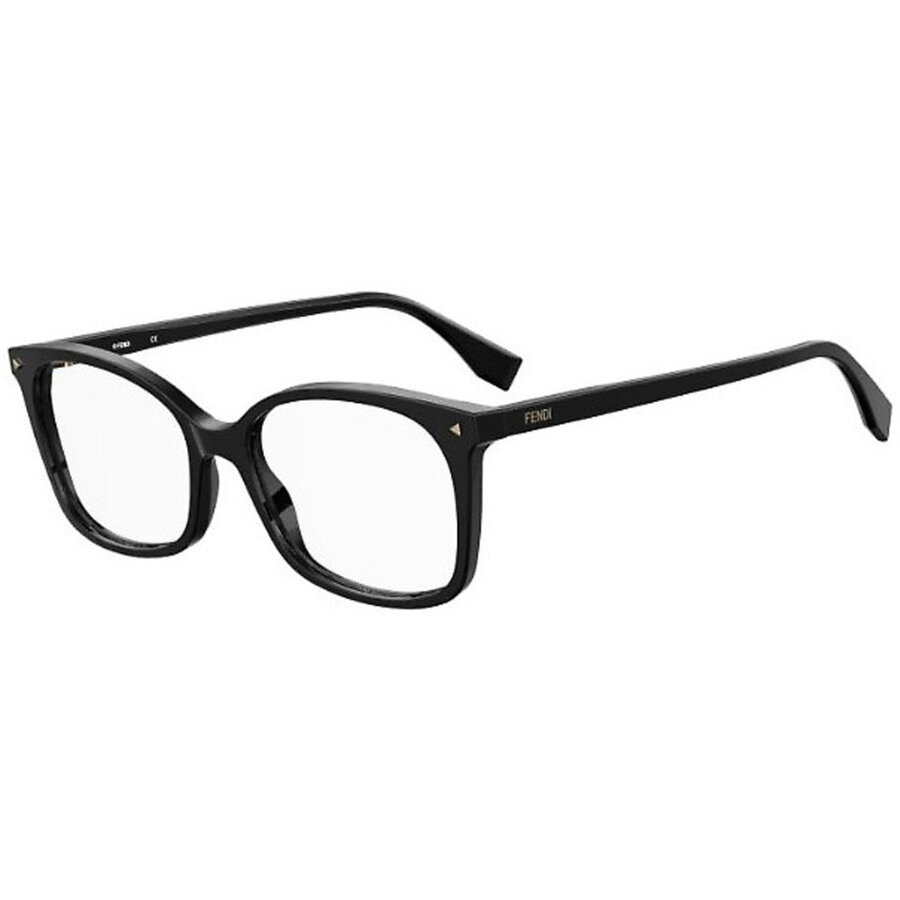 Rame ochelari de vedere dama Fendi FF 0414 807 Patrate Negre originale din Plastic cu comanda online