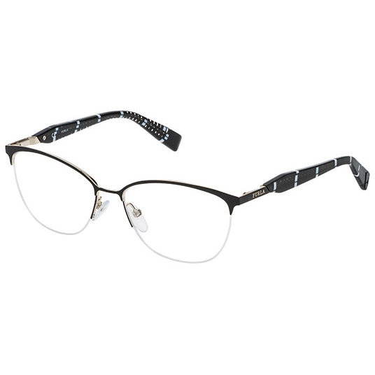 Rame ochelari de vedere dama Furla VFU079-0304 Rectangulare Negre originale din Metal cu comanda online