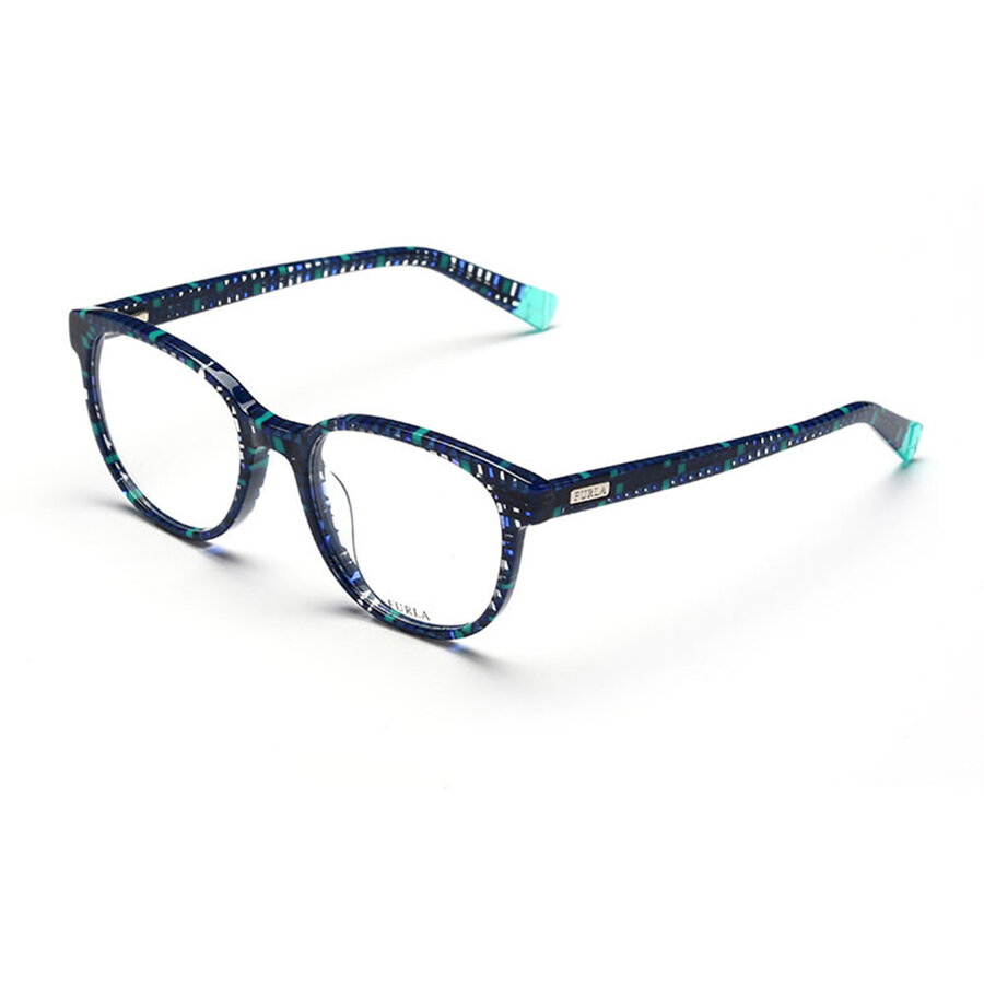 Rame ochelari de vedere dama Furla VU4996 0GB2 Rotunde Albastre originale din Plastic cu comanda online