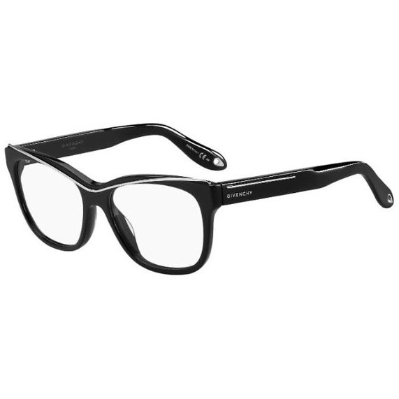 Rame ochelari de vedere dama Givenchy GV 0027 807 Rectangulare Negre originale din Plastic cu comanda online