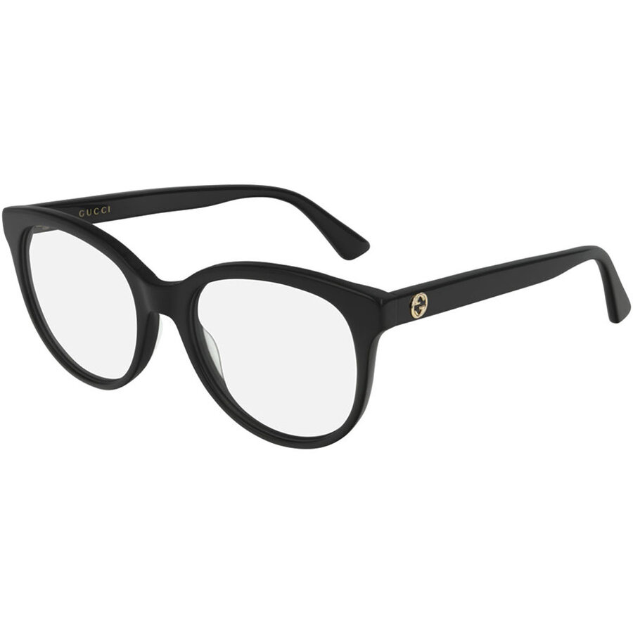 Rame ochelari de vedere dama Gucci GG0329O 006 Patrate Negre originale din Plastic cu comanda online