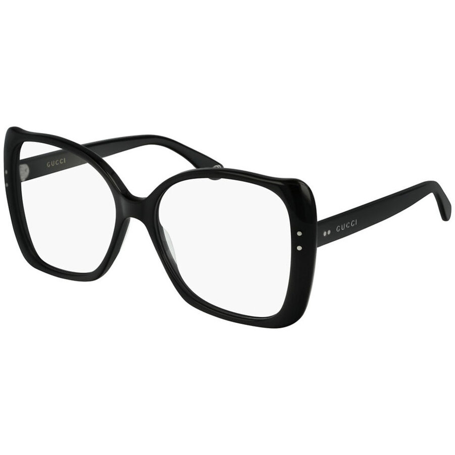 Rame ochelari de vedere dama Gucci GG0473O 001 Butterfly Negre originale din Plastic cu comanda online