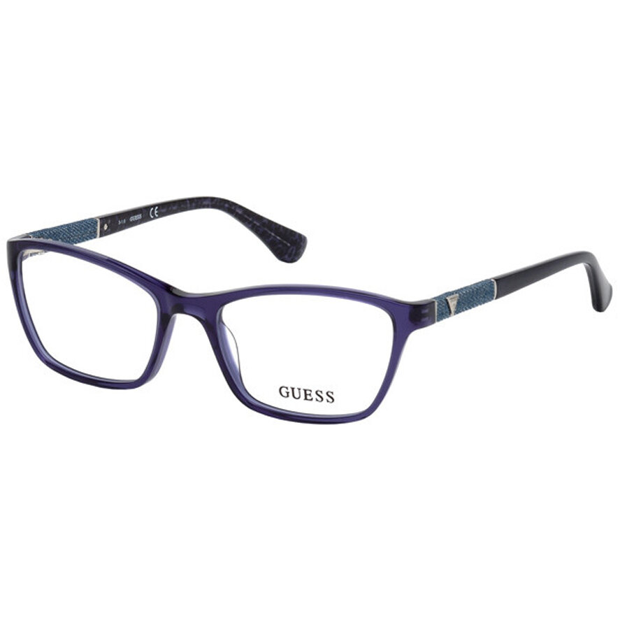 Rame ochelari de vedere dama Guess GU2594 090 Cat-eye Albastre originale din Plastic cu comanda online
