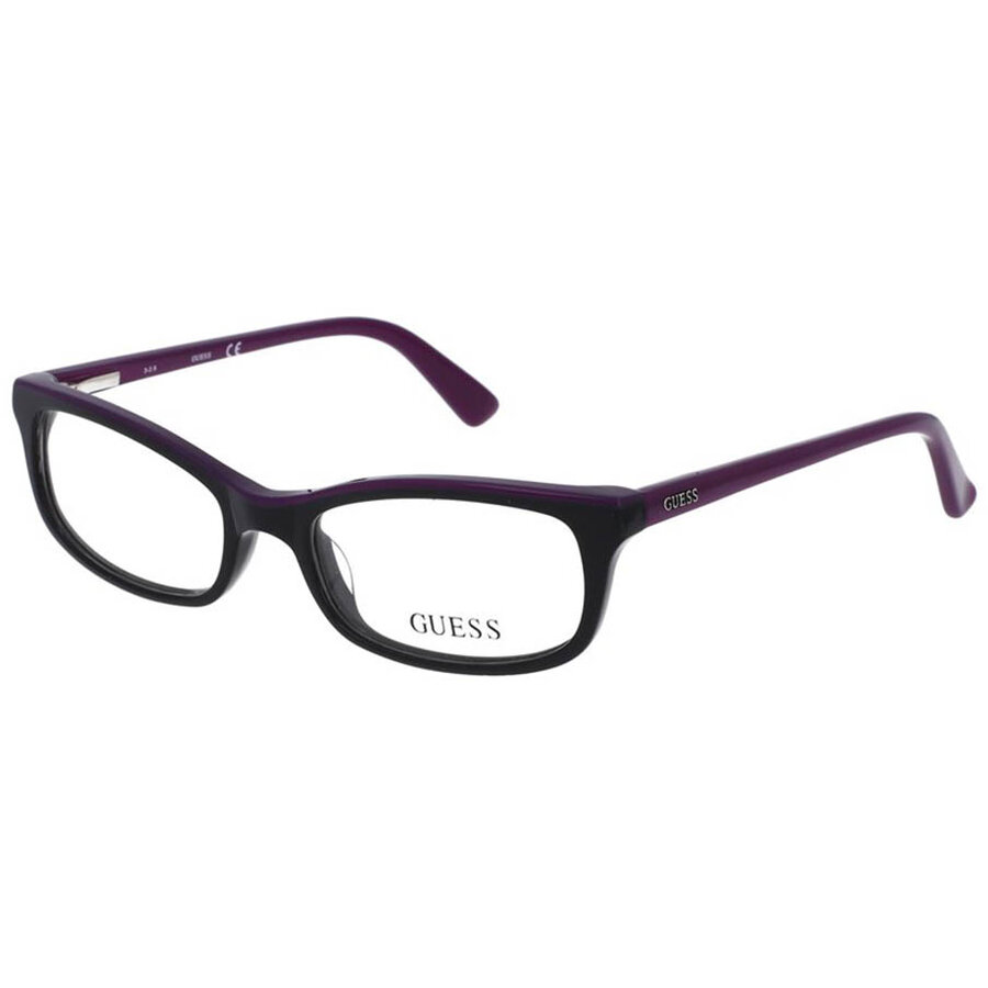 Rame ochelari de vedere dama Guess GU2603 005 Negre Rectangulare originale din Plastic cu comanda online